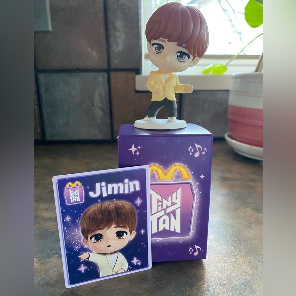 McDonald’s Tiny Tan BTS - Jimin Collectible Figurine with Card and Box